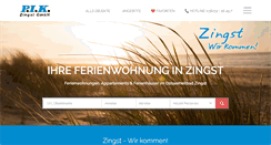 Desktop Screenshot of ferienwohnung-zingst-pik.de
