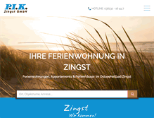 Tablet Screenshot of ferienwohnung-zingst-pik.de